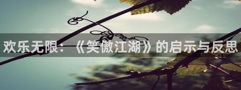 壹号大舞台怎么注册：欢乐无限：《笑傲江湖》的启示与反思